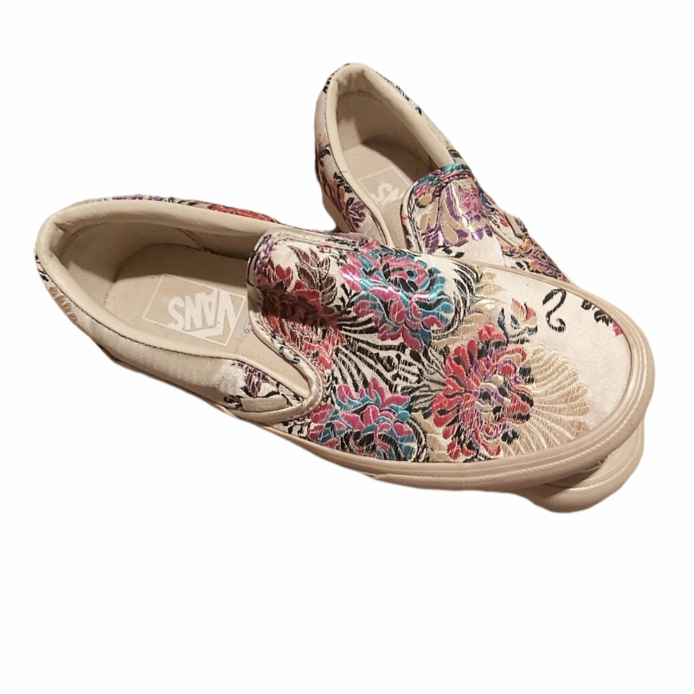 Embroidered Floral Vans 8
